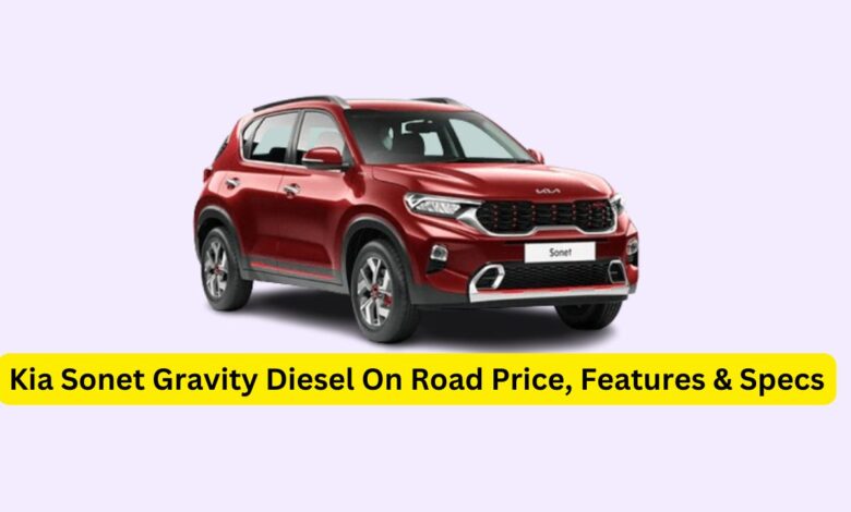 Kia Sonet Gravity Diesel On Road Price, Features & Specs